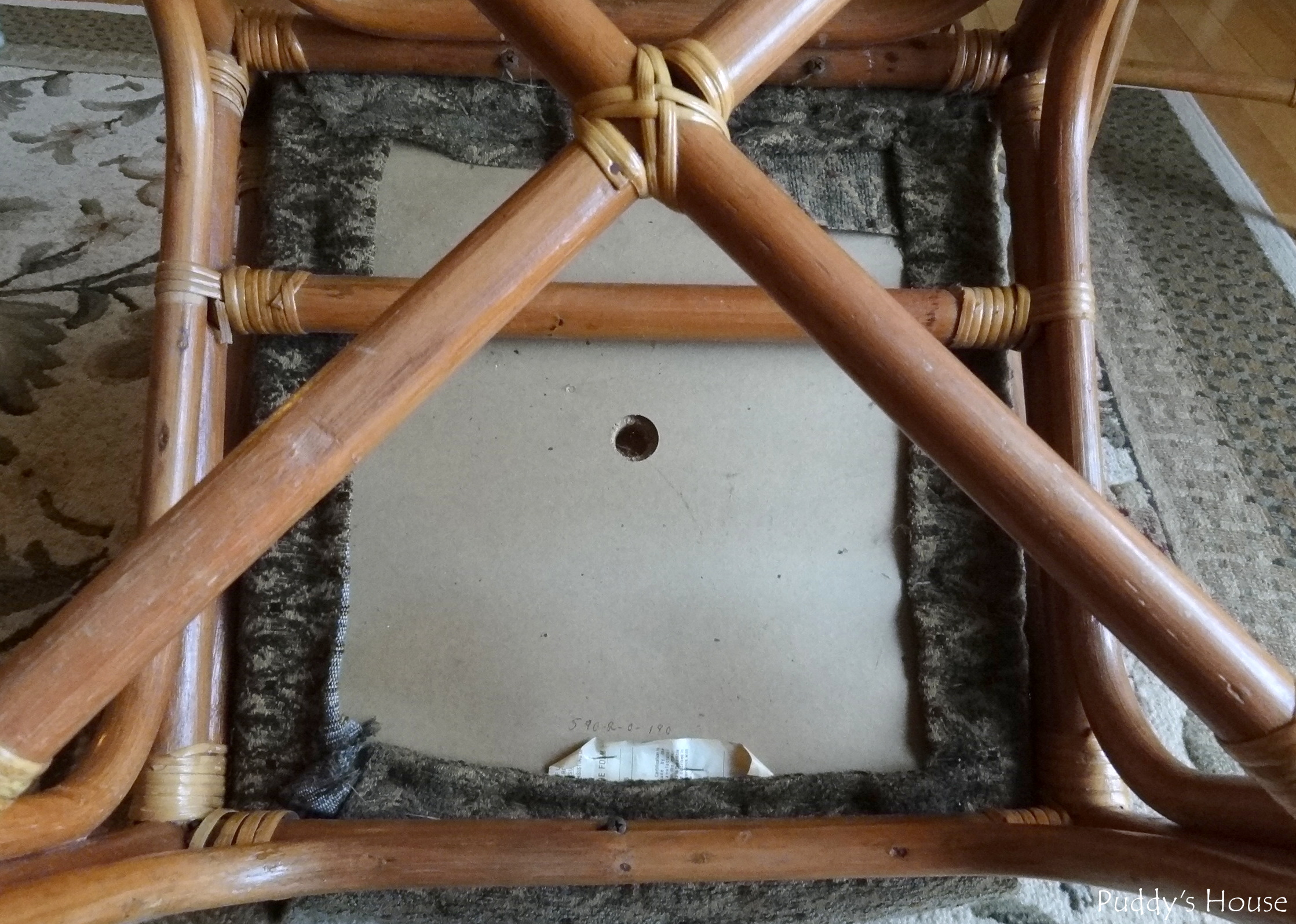 Bamboo Chairs Before and After Puddy's House