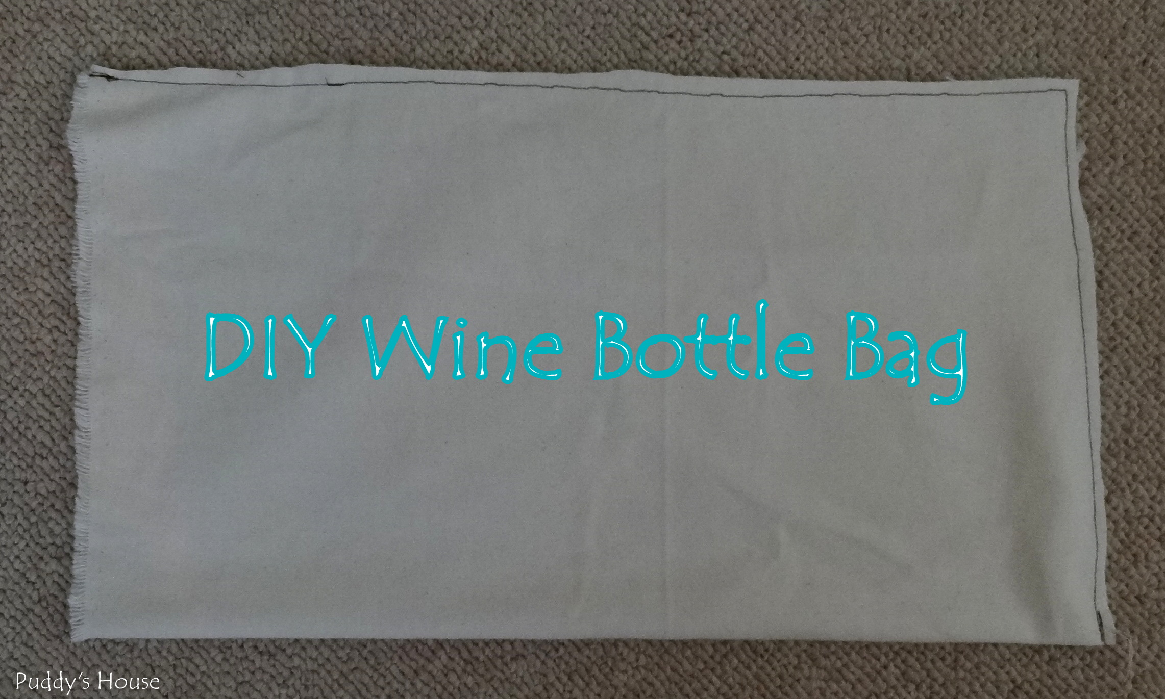 Weekend Fun - DIY Wine Bottle Bag -sewing