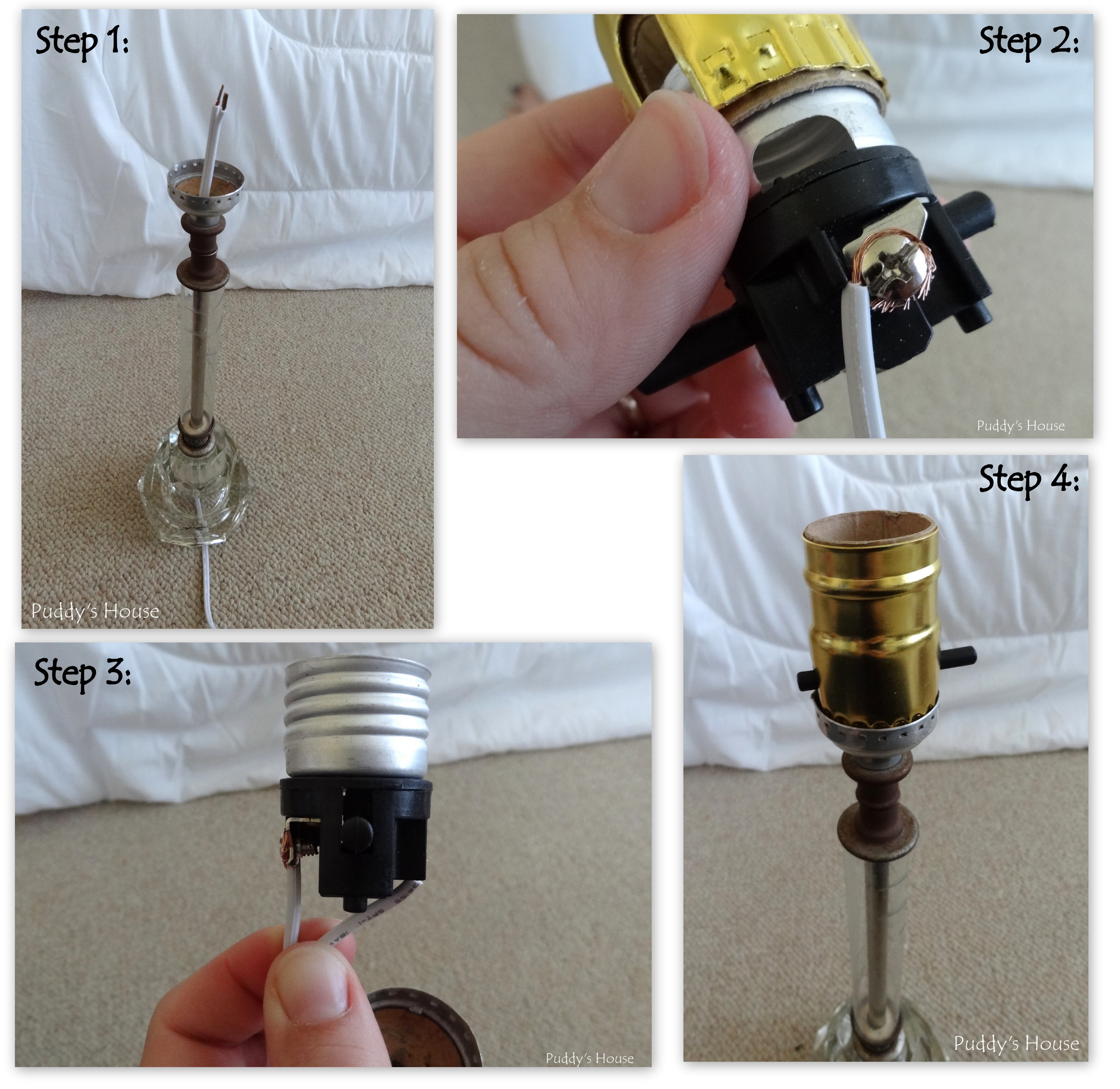 How to rewire a lamp Puddy's House
