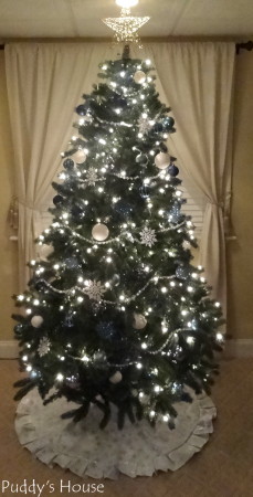 Our 2013 Christmas House - basement family room tree