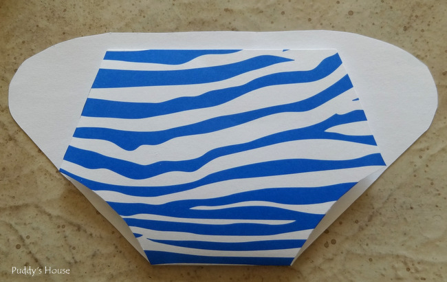 diaper invitation - cut out shape