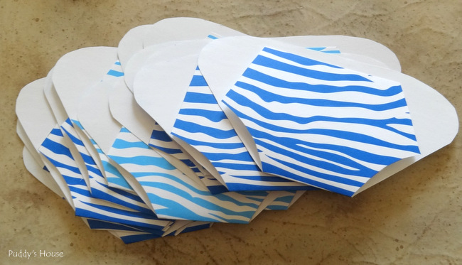 diaper invitation - cut out shapes