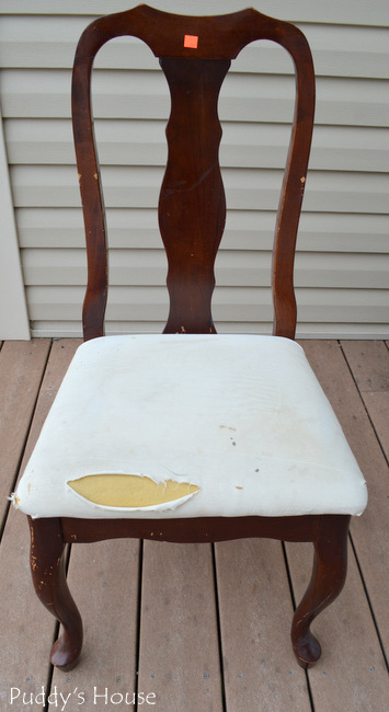 Chalk Paint Chair Makeover - Before