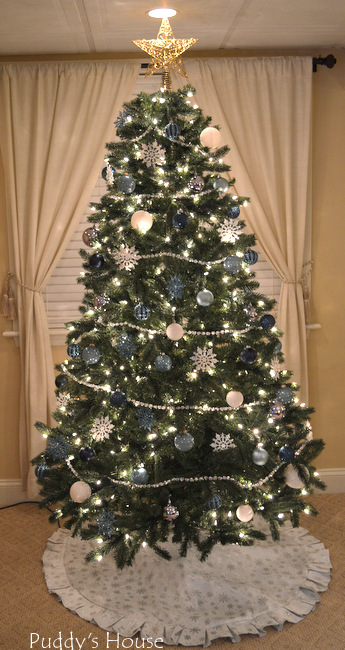 Christmas House - basement tree