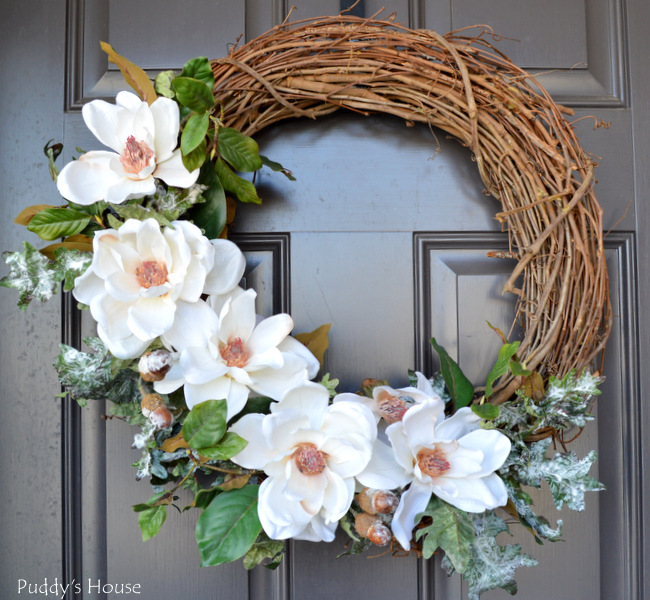 DIY White Winter Wreath