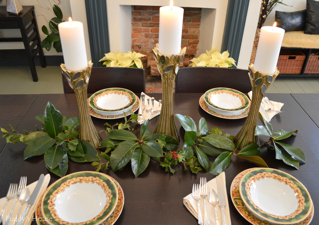 christmas dining room table